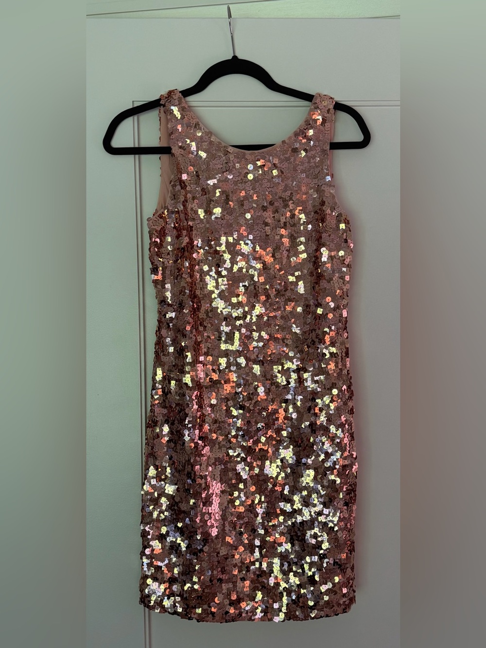 NWT! Kate Spade Rose Gold Bow Back Mini Dress